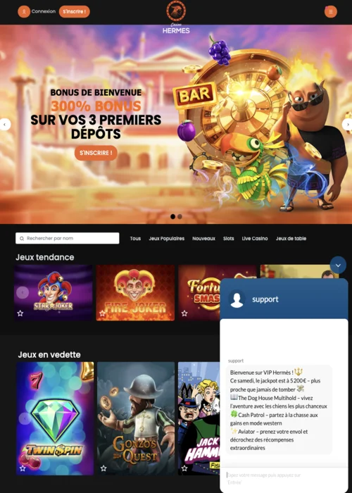 Programme VIP Casino Hermes<